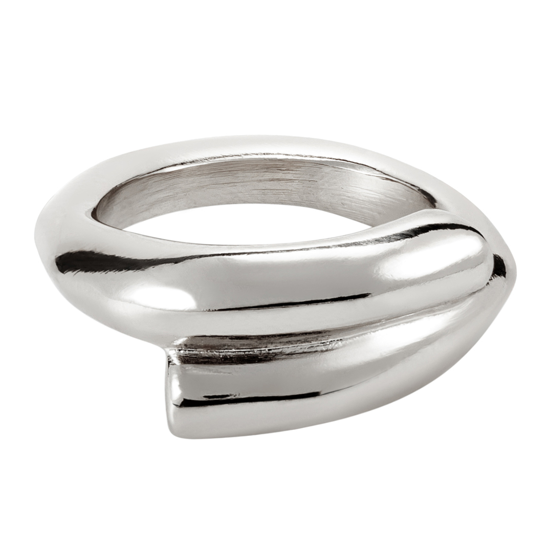 Кольцо Crossed legs с серебром