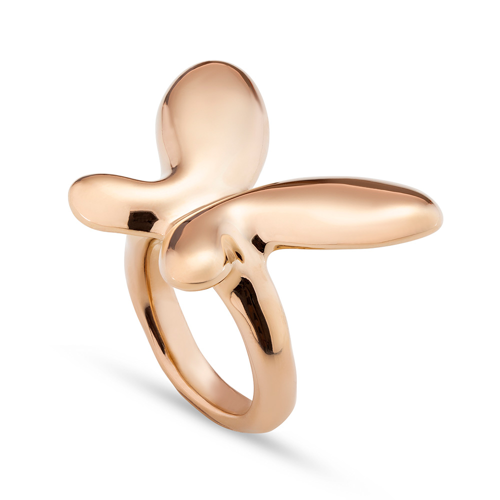 Кольцо Butterfly effect с золотом
