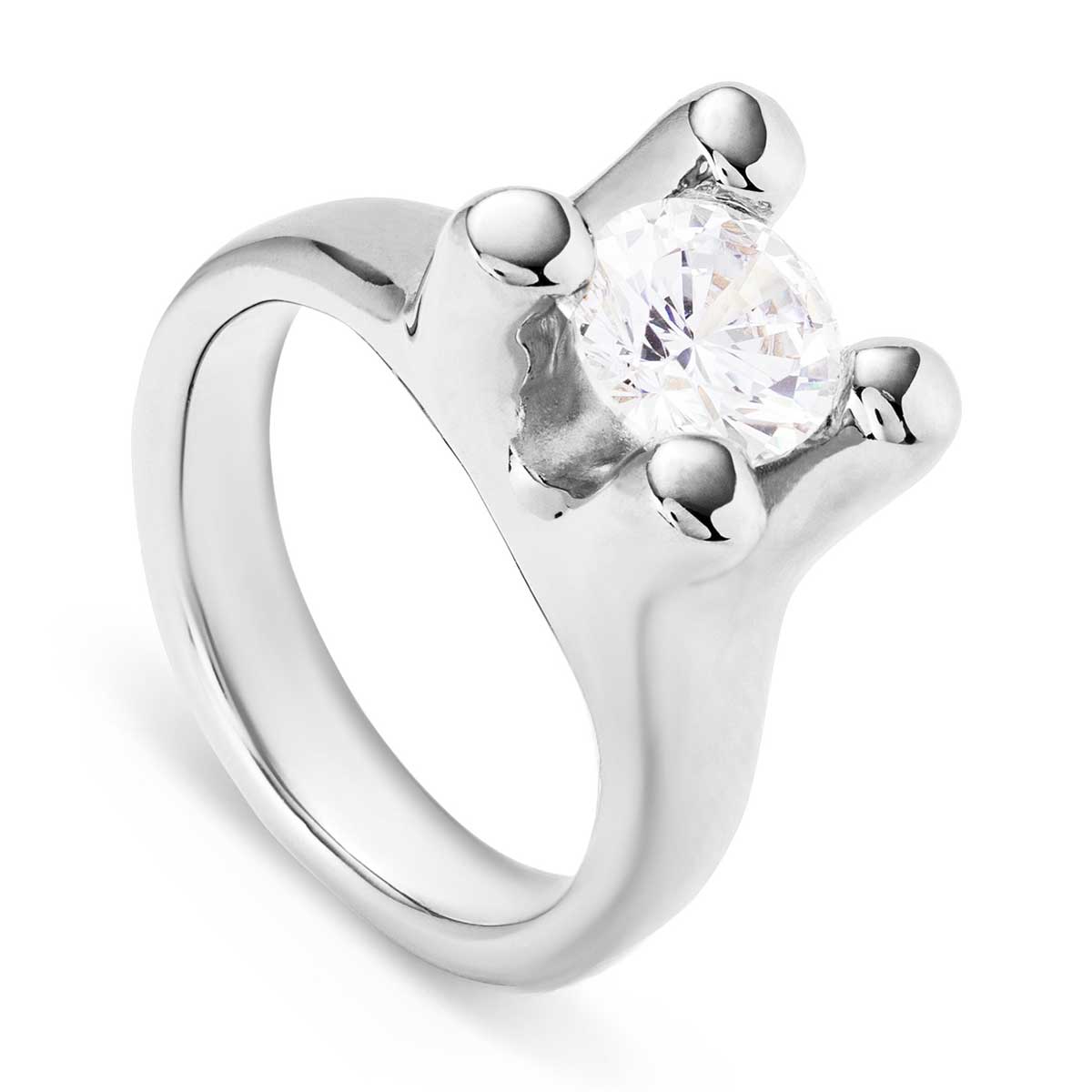 Кольцо Anima с серебром