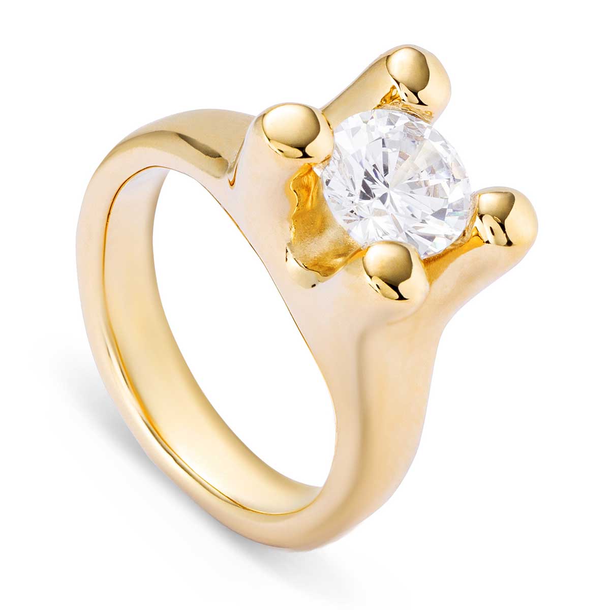 Кольцо Anima с золотом