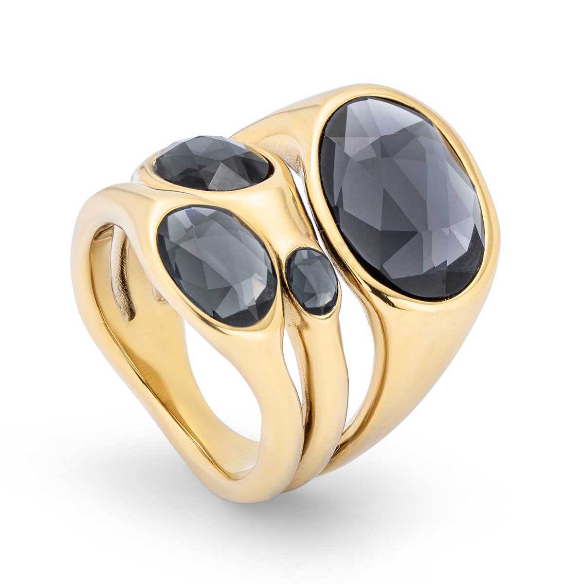 Кольцо Sunshine с золотом