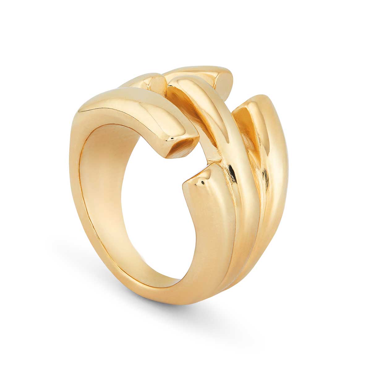 Кольцо Electrik с золотом