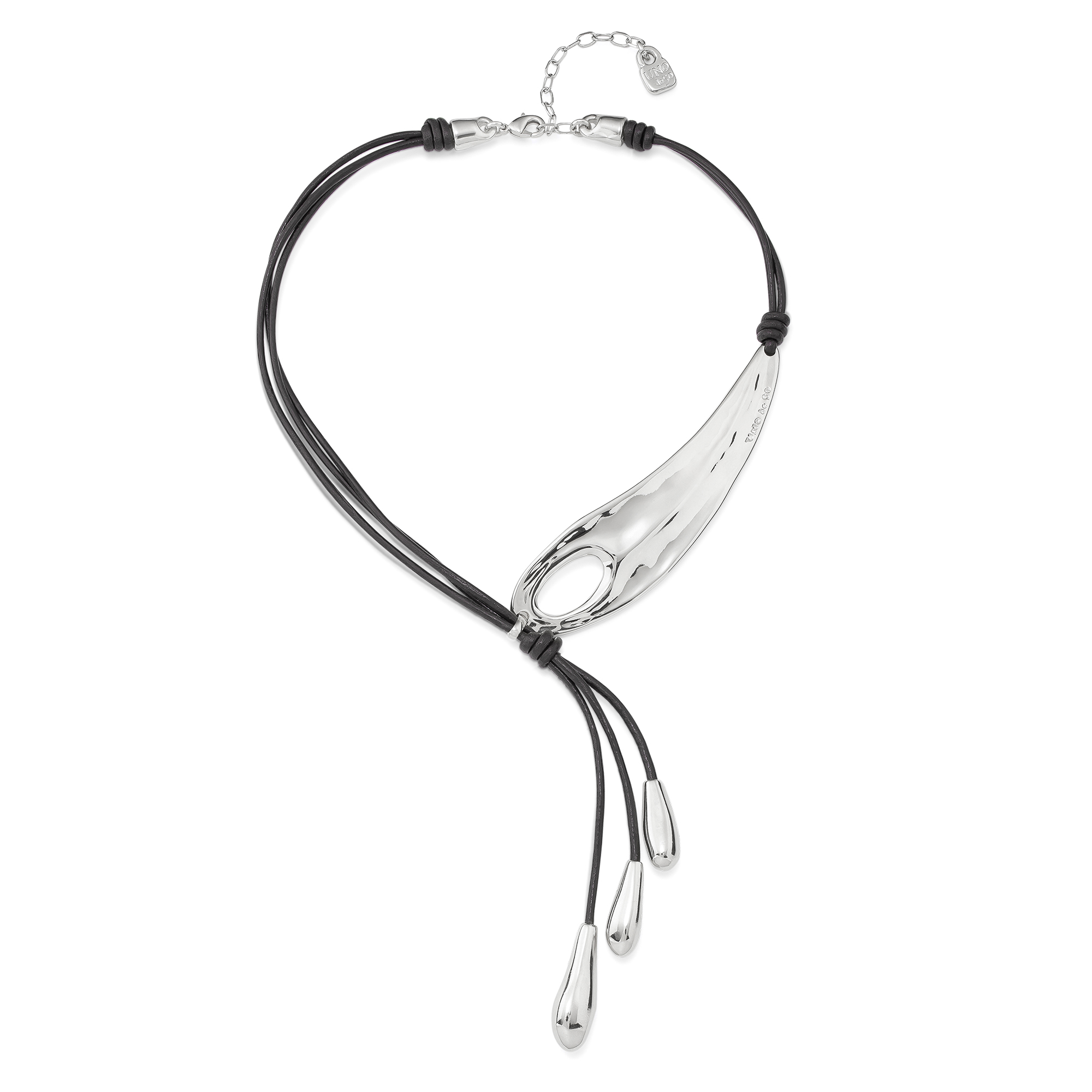 Ожерелье Big leaf с серебром