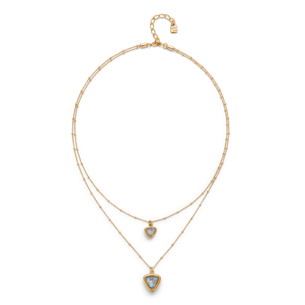 Ожерелье Ser Camaleonica с кристаллами-хамелеонами, с золотом