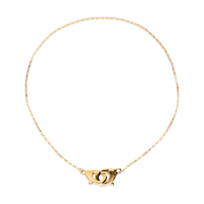 Тонкое ожерелье карабин Ser Inseparable, с золотом