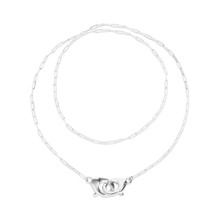 Двойное ожерелье карабин Ser Inseparable, с серебром