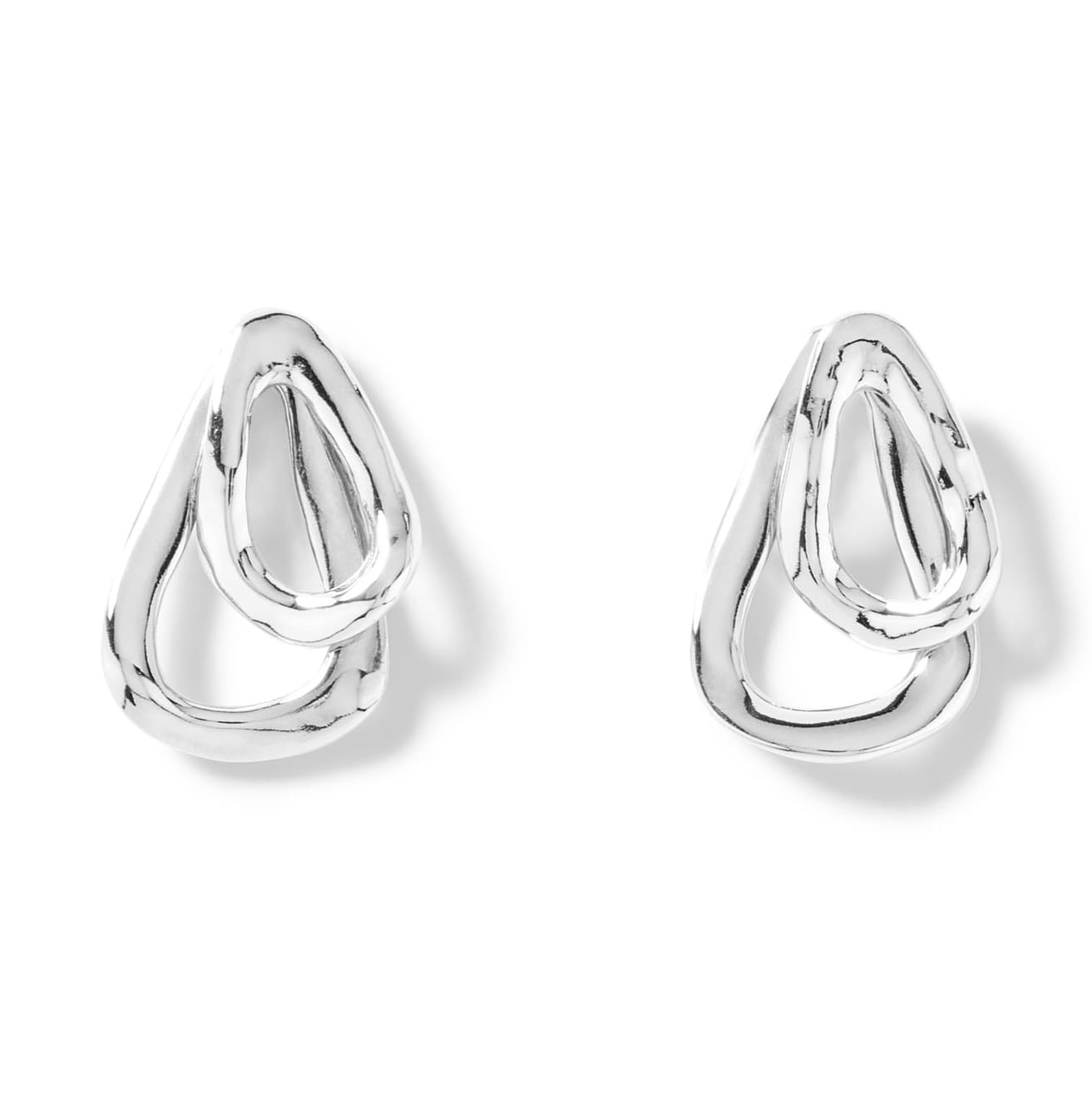 Серьги Connected с серебром