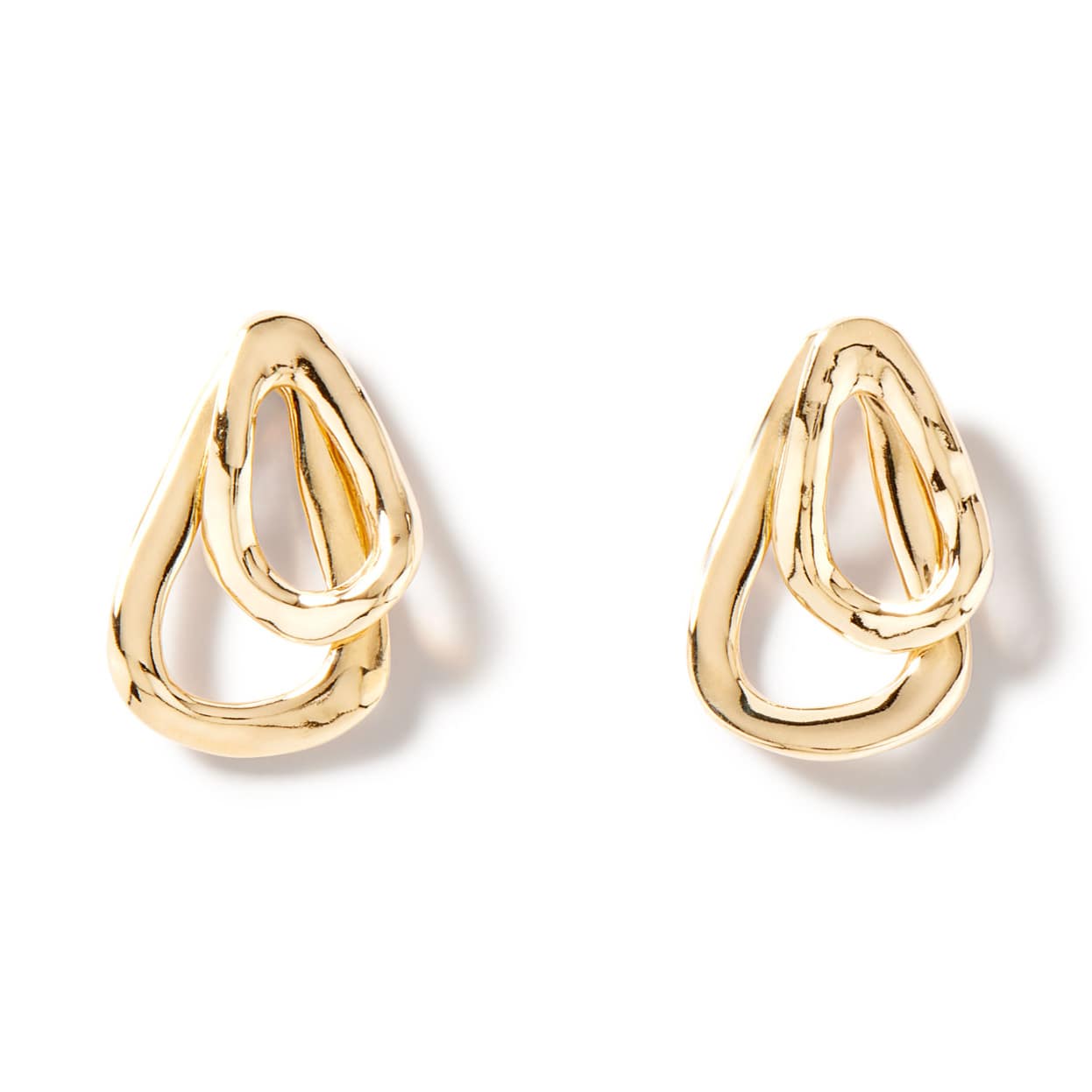 Серьги Connected с золотом