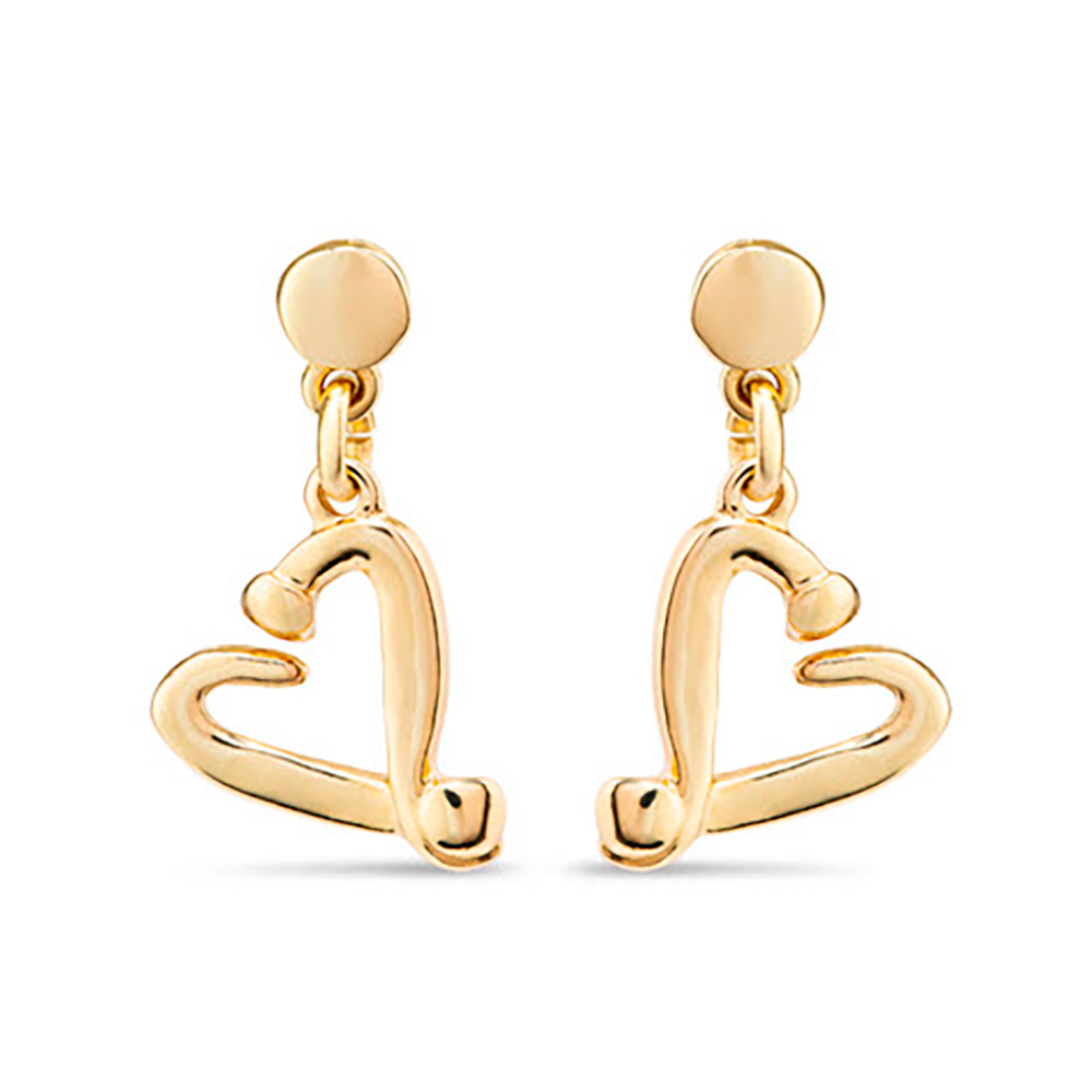 Серьги ONE LOVE с золотом