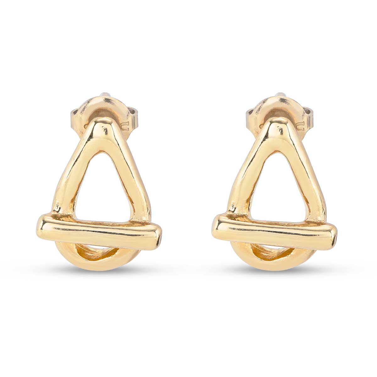 Серьги Teen с золотом