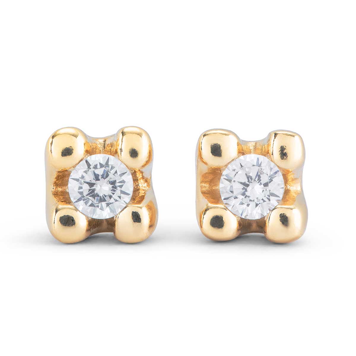 Серьги Cosmos с золотом