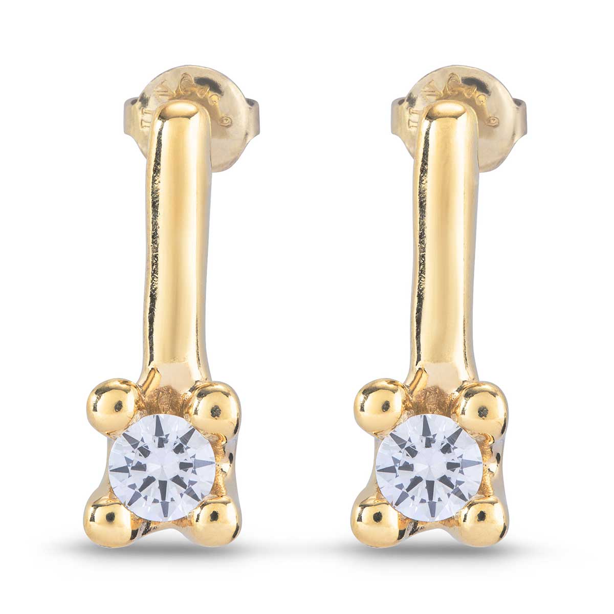 Серьги Divine с золотом