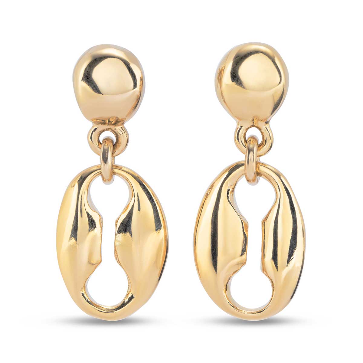 Серьги Merci с золотом