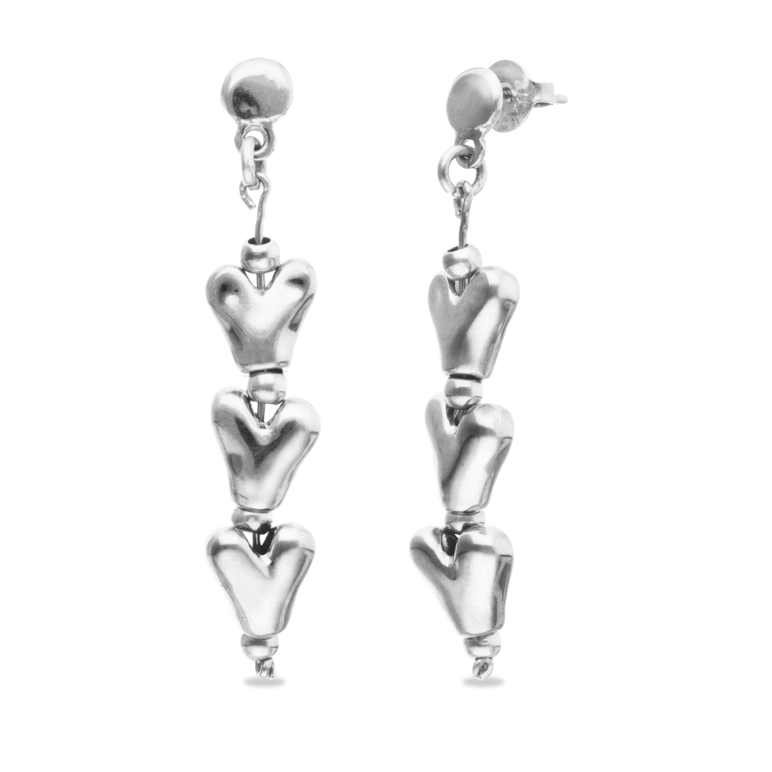 Серьги Слезы любви Beat, с серебром