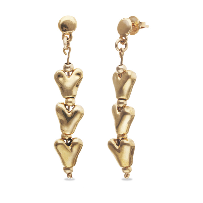 Серьги Слезы любви Beat, с золотом