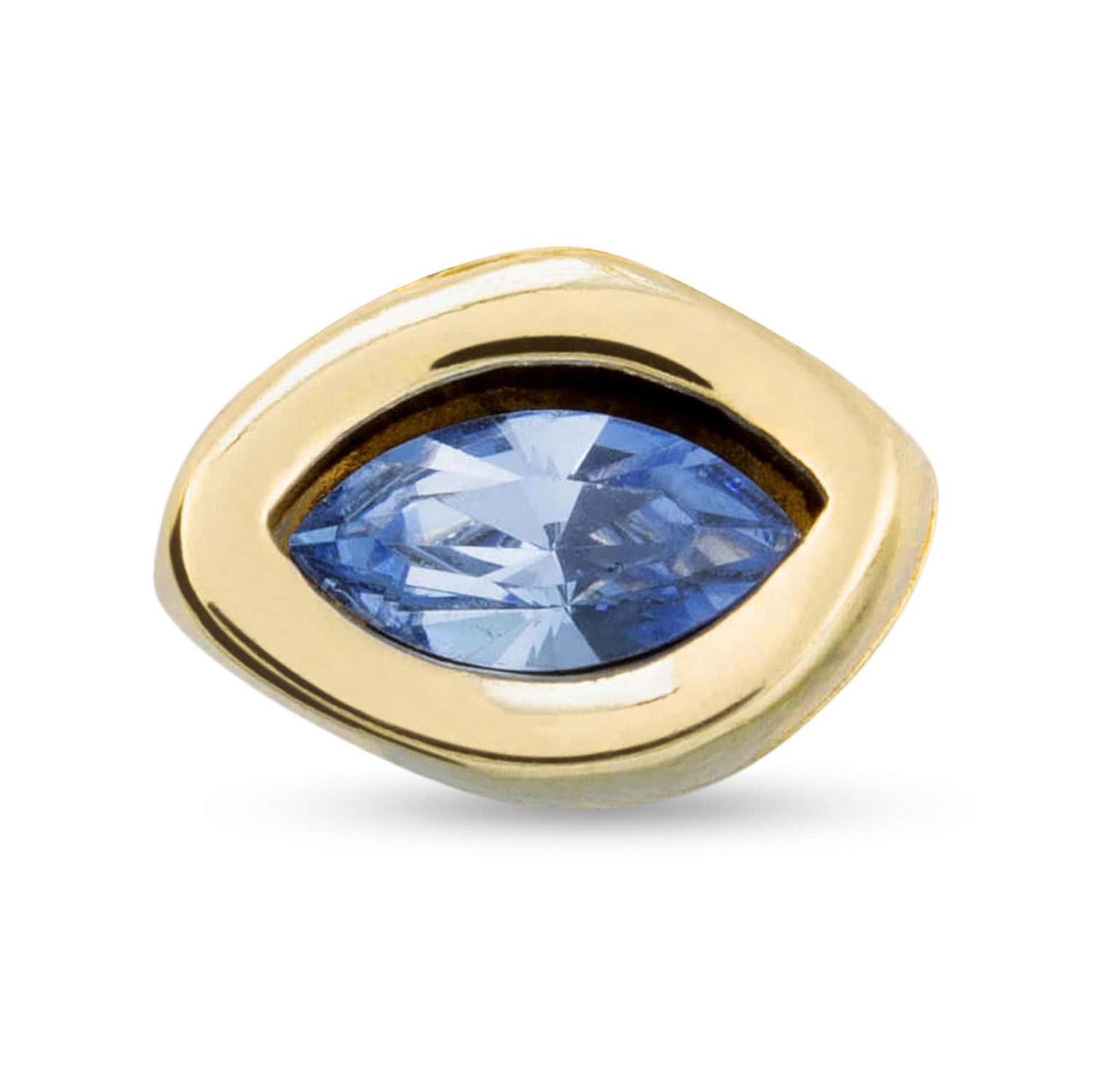 Моносерьга Leaky с золотом