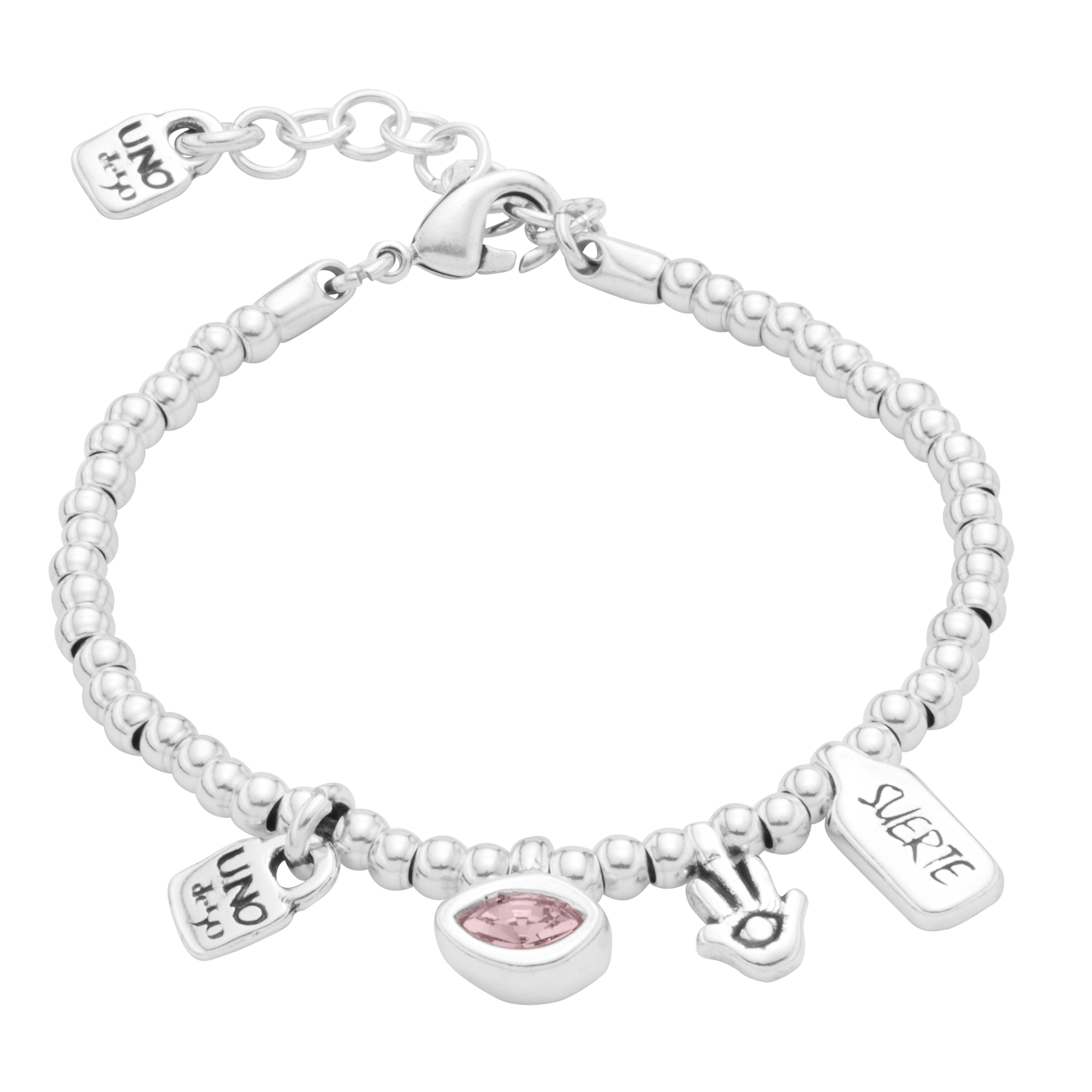 Браслет I'm waiting 4 U Pink с серебром