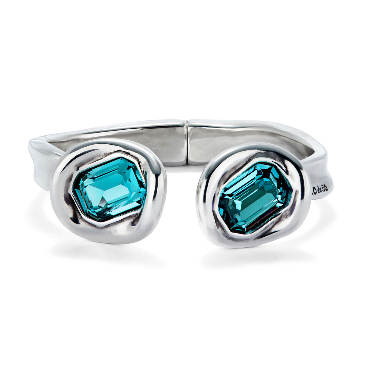 Браслет Ser Valiente с голубым кристаллом, с серебром