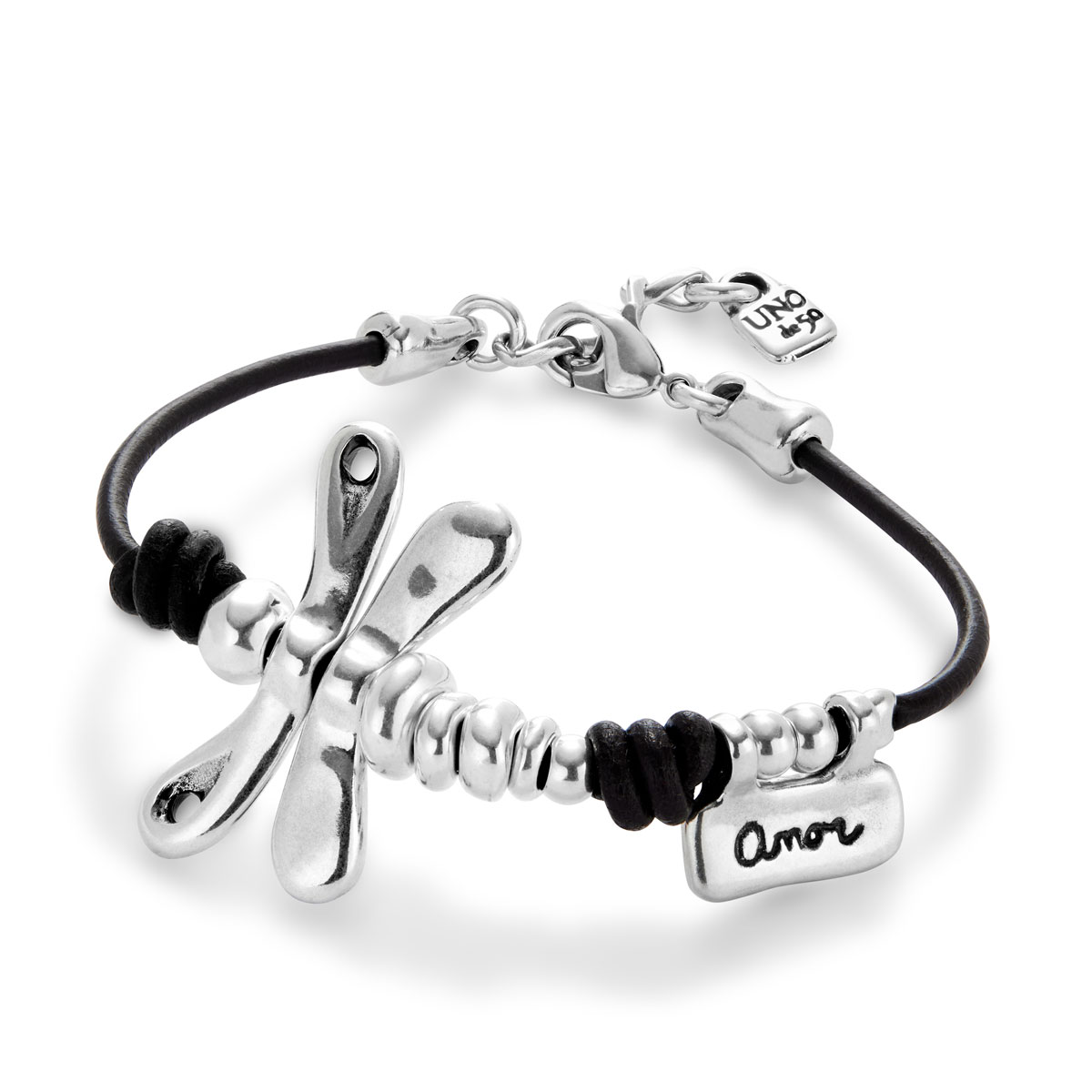 Кожаный браслет Ser Rebelde, с серебром