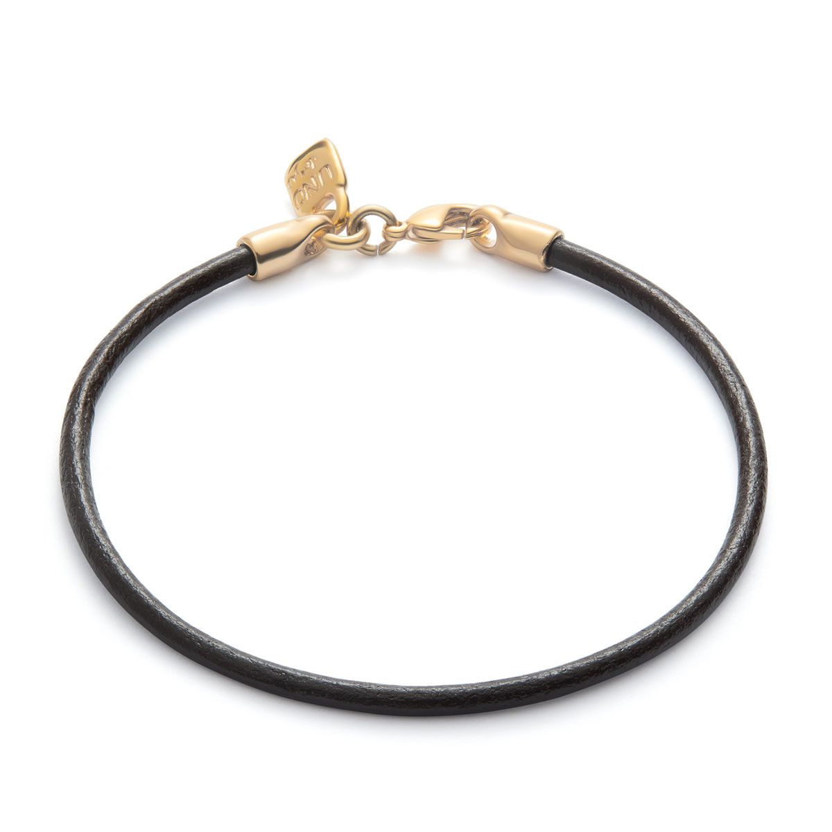 Кожаный браслет Hazte Uno, с золотом