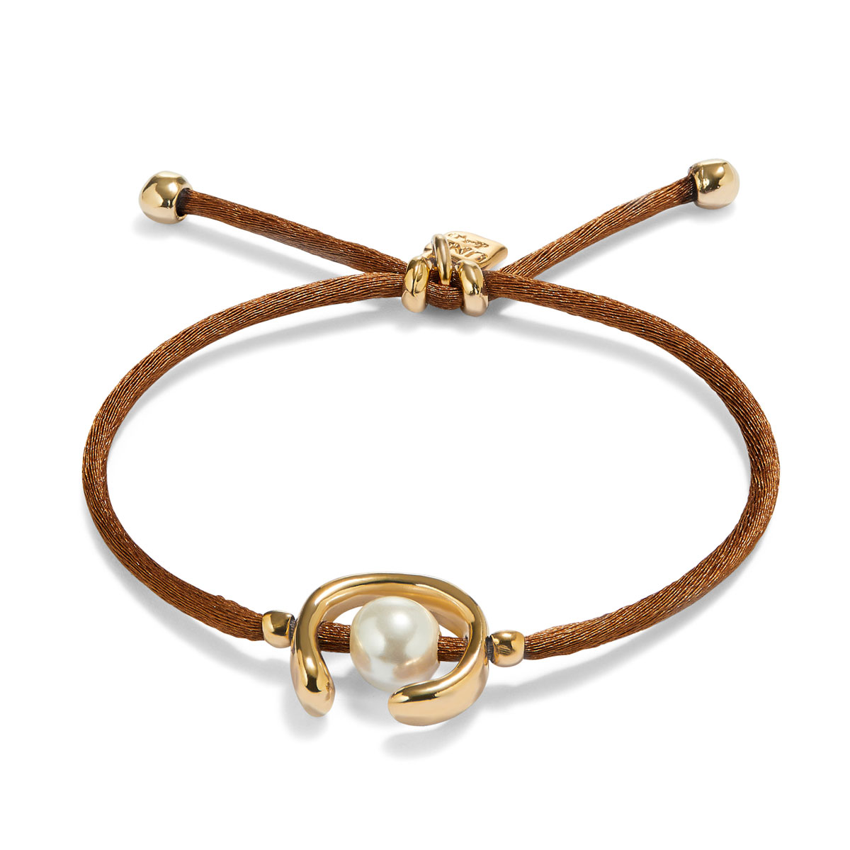 Браслет Ser Diferente, коричневый, с золотом