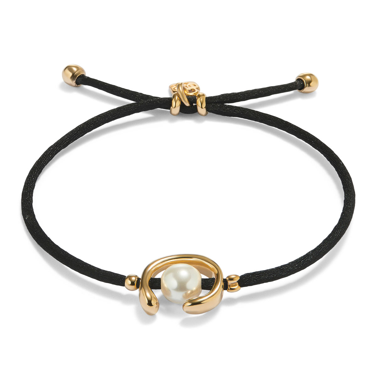 Браслет Ser Diferente, черный, с золотом