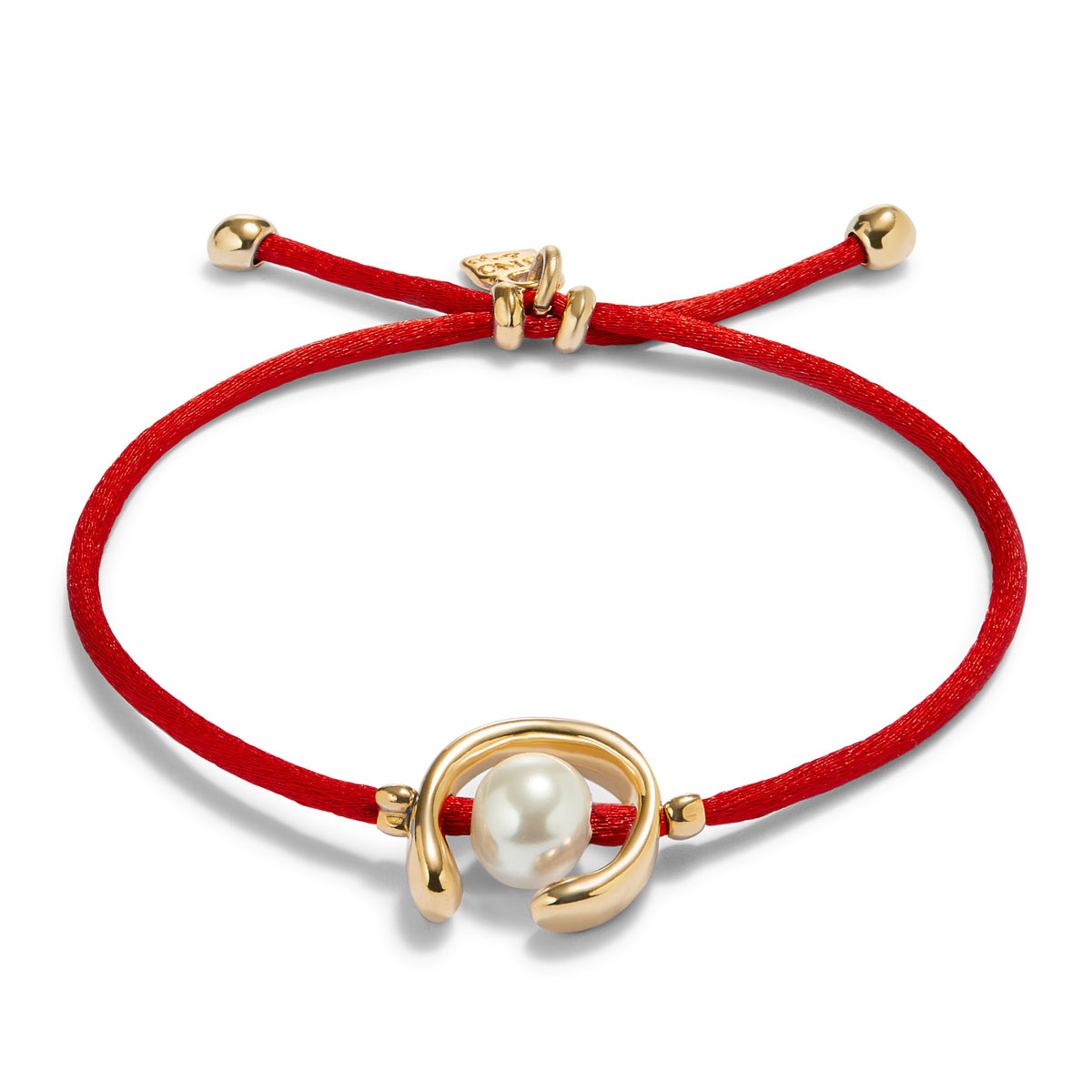 Браслет Ser Diferente, красный, с золотом