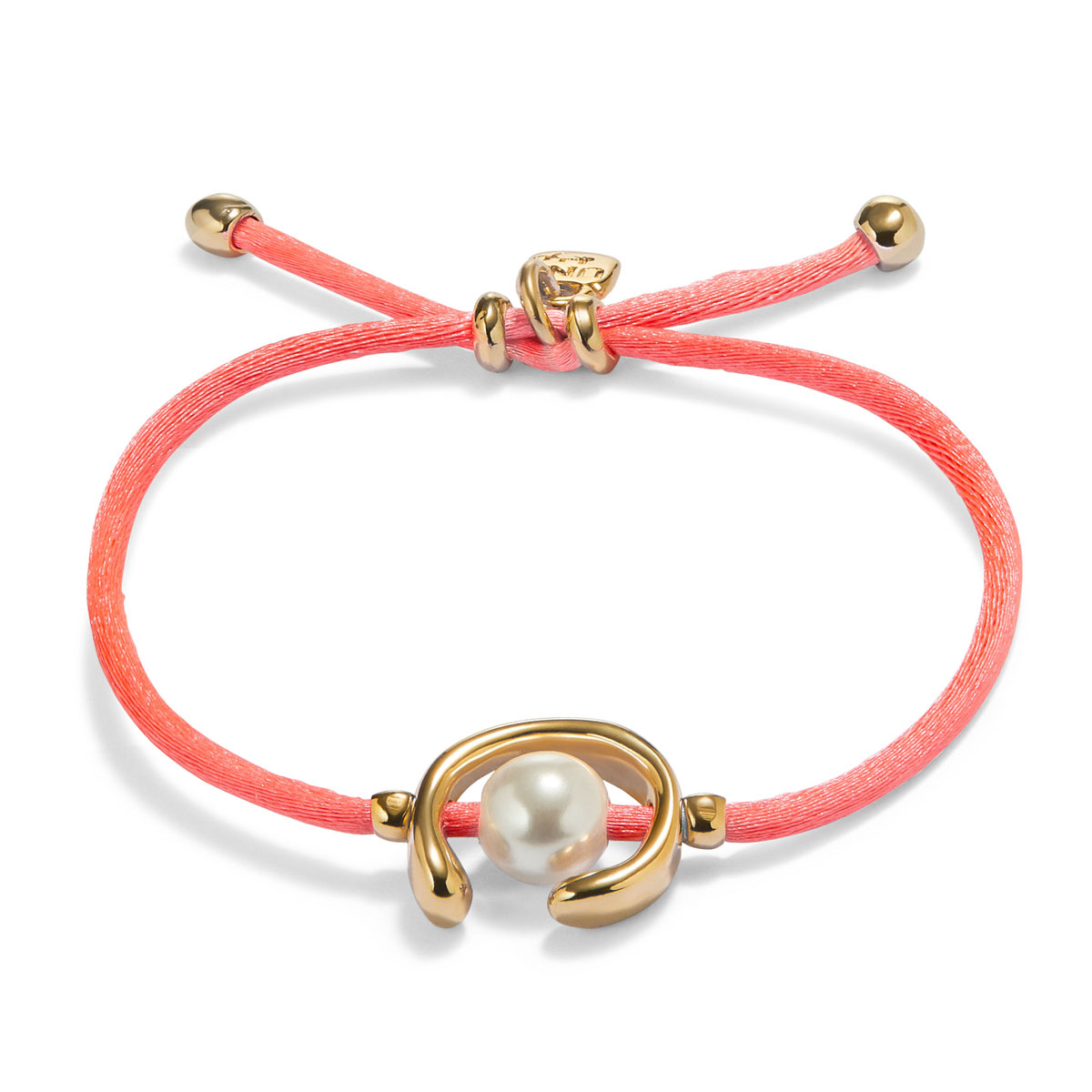 Браслет Ser Diferente, коралловый, с золотом