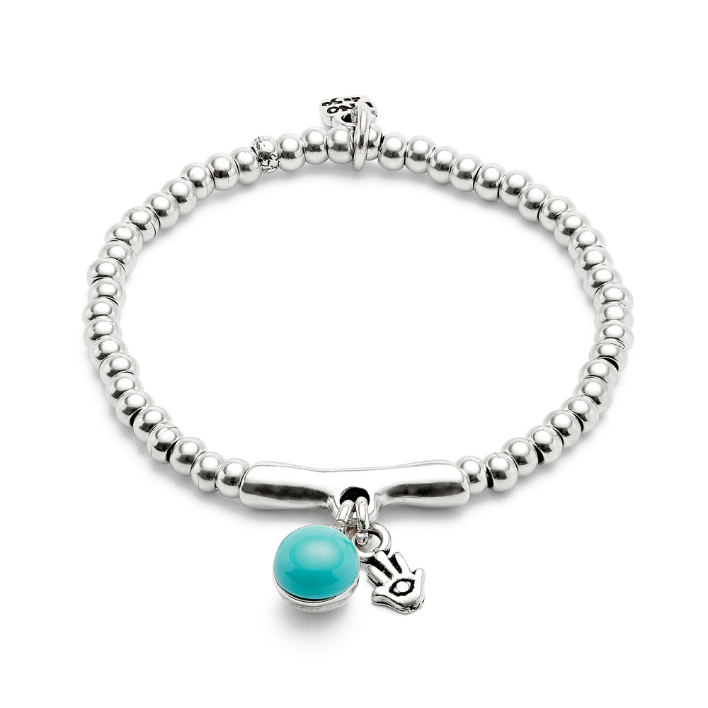 Браслет Ser Fascinante с бирюзовым муранским стеклом, с серебром