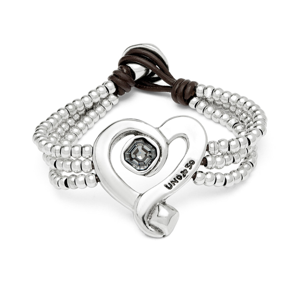 Браслет Ser Expresiva с черным кристаллом, с серебром