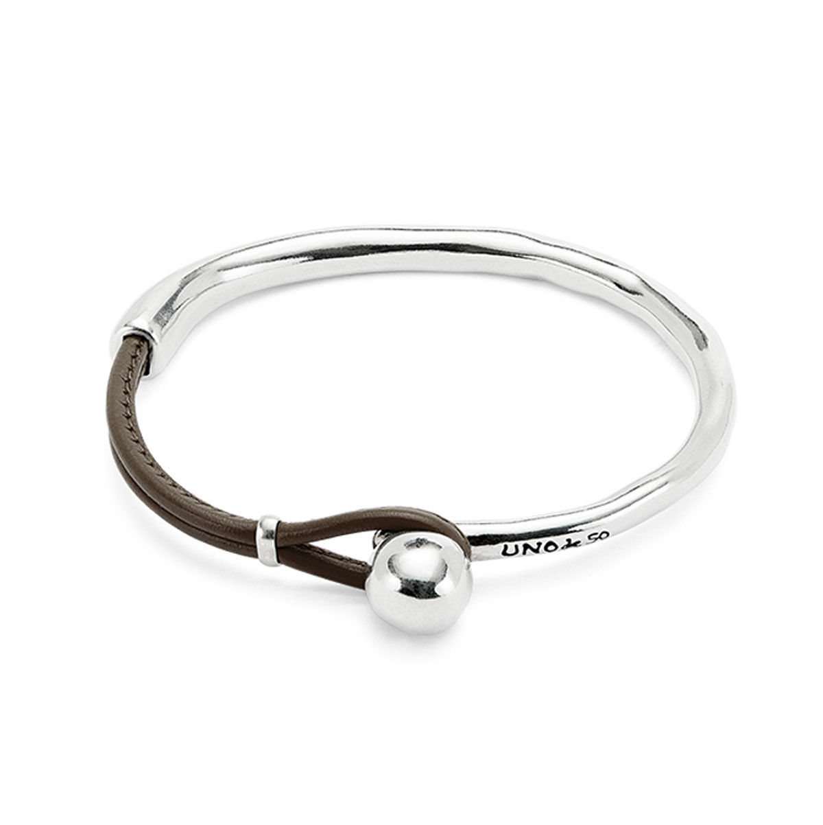 Браслет Ser Intrepida коричневый, с серебром