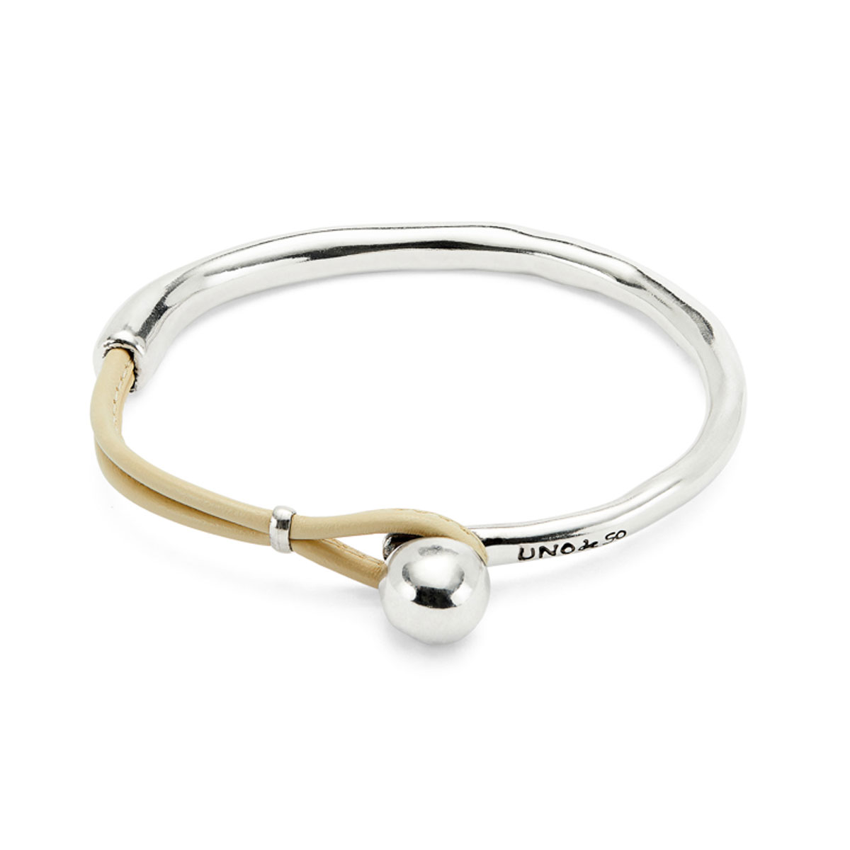 Браслет Ser Intrepida бежевый, с серебром