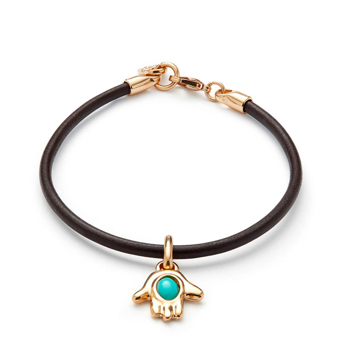 Кожаный браслет Ser Unico, с золотом