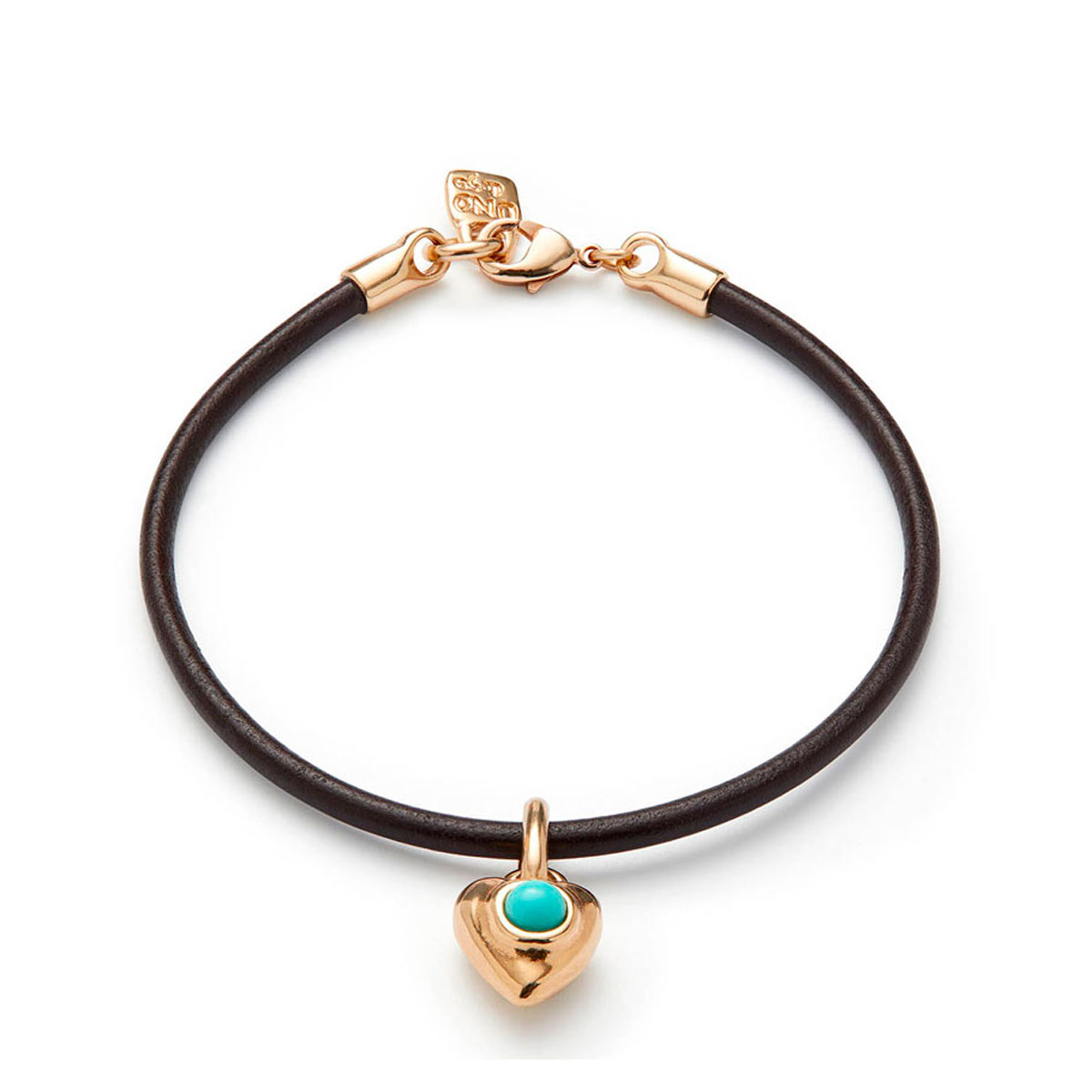 Кожаный браслет Ser Unico, с золотом