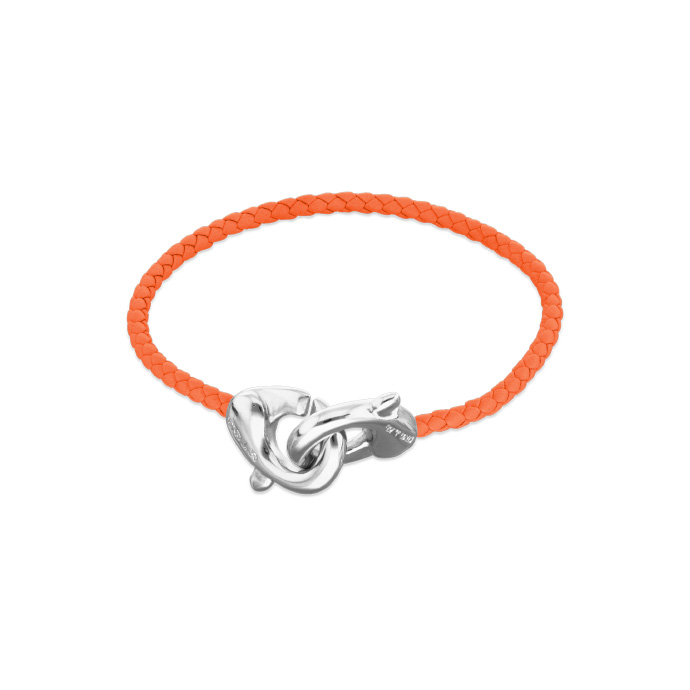 Браслет Ser Inseparable, оранжевый, с серебром